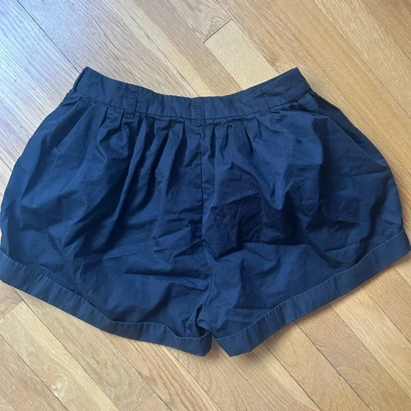 DÔEN Black Poplin Shorts nwot - Picture 4 of 5